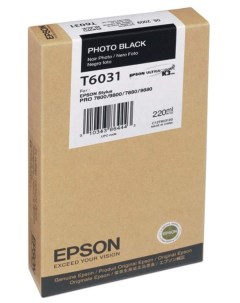 Картридж для струйного принтера C13T603100 черный оригинал Epson