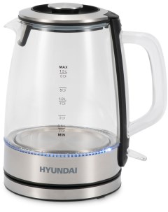 Чайник электрический HYK G2403 1 5 л серебристый Hyundai