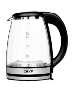 Чайник электрический GP1800 1 8 л прозрачный серебристый черный Dexp