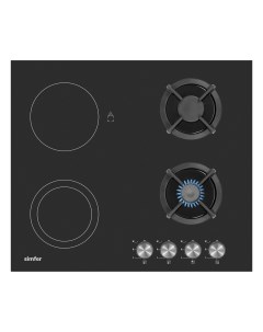 Встраиваемая варочная панель комбинированная H60N26S516 черный Simfer