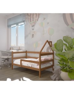 Кровать детская подростковая Софа домик спальное место 160х80 Орех Лунный лес
