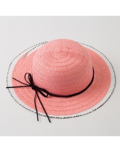 Шляпа для девочки Куколка размер 50 цвет розовый Minaku