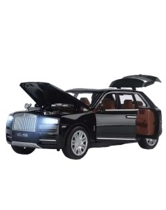 Модель металлическая внедорожник Rolls Royce Cullinan дым свет звук 1 22 506A черный Hcl