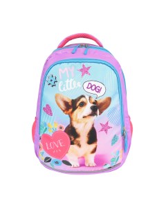 Рюкзак детский Фламинго собака 0296 фиолетовый 28х17х41 Luris