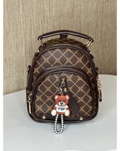 Рюкзак для девочки minibackpack KOHUASHI коричневый Nobrand