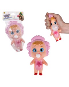 Игрушка антистресс Bubble Gum антистресс Куклы 7х13 см в розовом 1toy