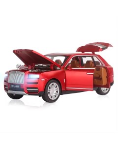 Модель металлическая внедорожник Rolls Royce Cullinan дым свет звук 1 22 506A красны Hcl