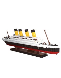 Конструктор 3D из миниблоков Титаник большой с дымом 4190 деталей BA16325 Balody