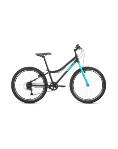 Велосипед MTB HT 24 1 0 2022 12 черный голубой Altair