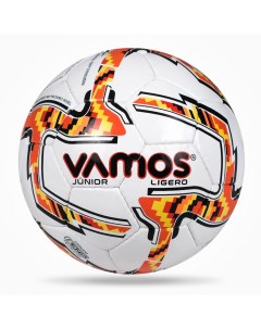 Мяч футбольный JUNIOR LIGERO 3 облегченный бело оранжевый Vamos