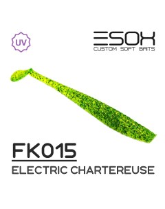 Силиконовая приманка Tratta 106 мм цвет fk015 Electric Chartreuse 4 шт Esox