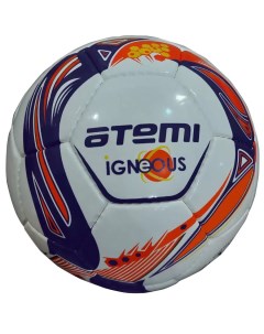 Мяч футбольный IGNEOUS PU PVC 1 3mm бел cине оранж р 4 р ш 32 п окруж 65 66 Atemi