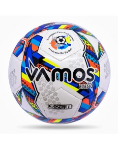 Мяч футбольный ETESIO 1 облегченный бело сине красный Vamos