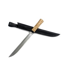 Нож Бурятский большой 95х18 карельская берёза Златоуст