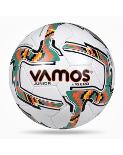 Мяч футбольный JUNIOR LIGERO 4 облегченный бело зеленый Vamos