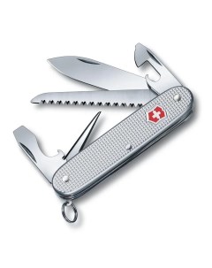 Нож туристический Нож Farmer Alox многофункциональный серебристый длина лезвия Victorinox