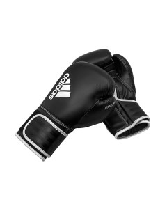 Перчатки боксерские Hybrid 80 черно белые вес 12 унций Adidas