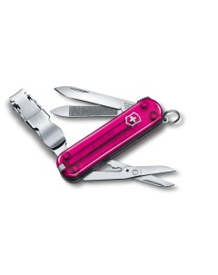 Нож Classic Nail Clip 580 65 мм 8 функций полупрозрачный розовый 0 6463 T5 Victorinox