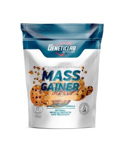 Гейнер для набора массы MASS GAINER 1000 грамм печенье Белково углево Geneticlab nutrition