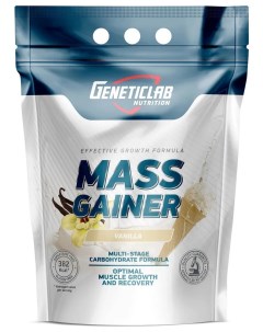 Гейнер Mass Gainer ваниль 3 кг Geneticlab nutrition