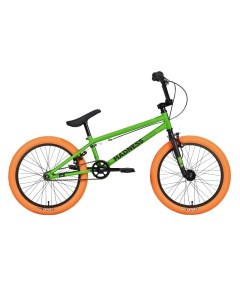 Экстремальный велосипед Madness BMX 1 год 2023 цвет Зеленый Оранжевый Stark