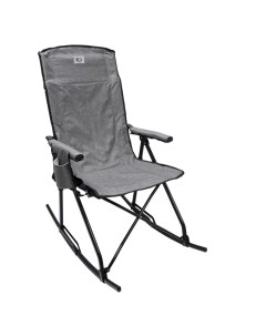 Кресло складное кемпинговое качалка р 56 47 55 113 см цвет серый Kyoda
