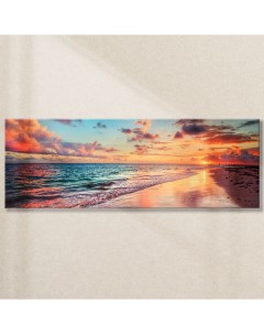 Картина Закат на побережье AG 33 14 33х95 см на стекле Postermarket