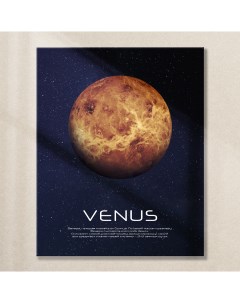 Картина на стекле Планета Венера AG 40 224 40х50 см Postermarket