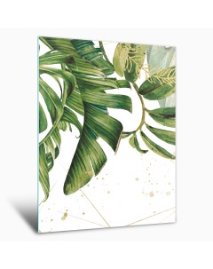 Картина на стекле Тропические листья AG 50 35 50х70 см Postermarket