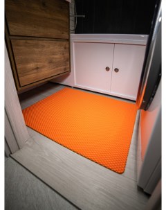 Коврик для ванной ЭВА 83х66 см оранжевый ромб Cellmat