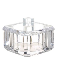 Шкатулка для ванной 10х10 см стекло квадратная Грани Shower Crystal Glance Kuchenland