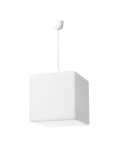 Подвесной светильник куб 20 см с белым свечением RUS JMCS 20 W Jellymoon