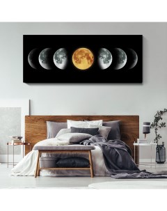 Картина Луна 60х150 см на холсте 262980241 Nobrand