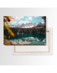 Картина Горное озеро 60х40 см на холсте 37099227 Nobrand