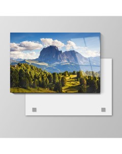 Картина Лето в Альпах 50х75 см на стекле 652942854 Nobrand