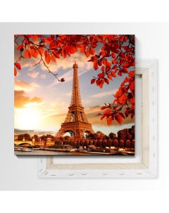 Картина Эйфелева Башня Осень 50х50 см на холсте 328027905 Nobrand