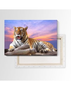 Картина Тигр 60х40 см на холсте 723386041 Nobrand