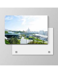 Картина Парк Зарядье Москва 70х105 см на стекле 499515953 Nobrand