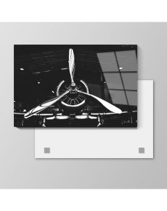 Картина Самолет 90х135 см на стекле 352019994 Nobrand