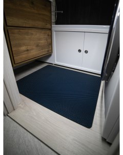Коврик для ванной ЭВА 83х66 см темно синяя сота Cellmat
