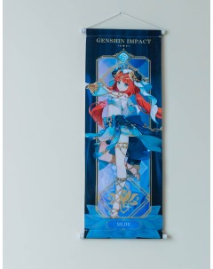 Плакат на стену Геншин Genshi Impact 70 см x 25 см art nilou Genshin impact