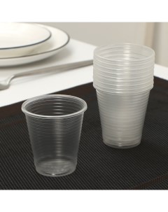 Набор одноразовых стаканов Не ЗАБЫЛИ По пятьдесят 100 мл цвет прозрачный в наборе 10 Nobrand