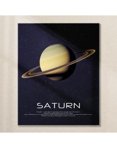 Картина на стекле Планета Сатурн AG 40 223 40х50 см Postermarket