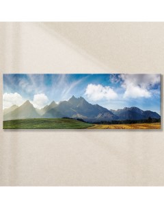 Картина Горный пейзаж AG 33 19 33х95 см на стекле Postermarket