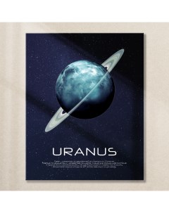 Картина на стекле Планета Уран AG 40 259 40х50 см Postermarket