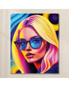 Картина на стекле Яркая девушка AG 40 248 40х50 см Postermarket