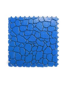 Коврик антискользящий для ванны Aqua Stone 12 модулей синий RAL 5005 Пластфактор