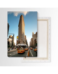 Картина Небоскреб на Манхэттене 105х70 см на холсте 919311821 Nobrand