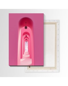 Картина Розовый коридор 105х70 см на холсте 521852997 Nobrand