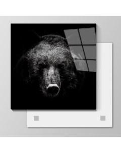 Картина на стекле Медведь 90х90 см 889216125 Nobrand